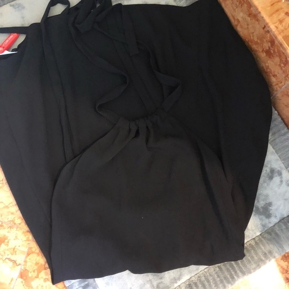 Theory Nayline Elevate Crepe Halter Dress - Picture 4 of 7